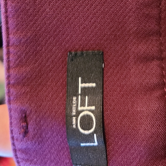 Maroon Loft Skinny Jeans - Picture 3 of 4